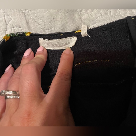 Urban Outfitters Mini Dress Embroidered Flowers Lace Overlay Size XS - Picture 4 of 6